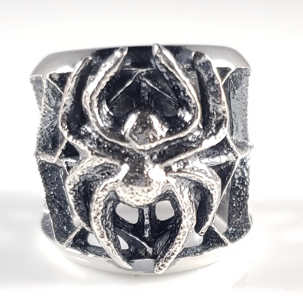 Novel Vintage 925 Silver Spider Poison Ring. Approx. Size 4 Spider Ring for  a Pinky Ring or Small Hand. Unusual Novelty Assasin's Ring. - Etsy | Pinky  ring, 925 silver, Silver