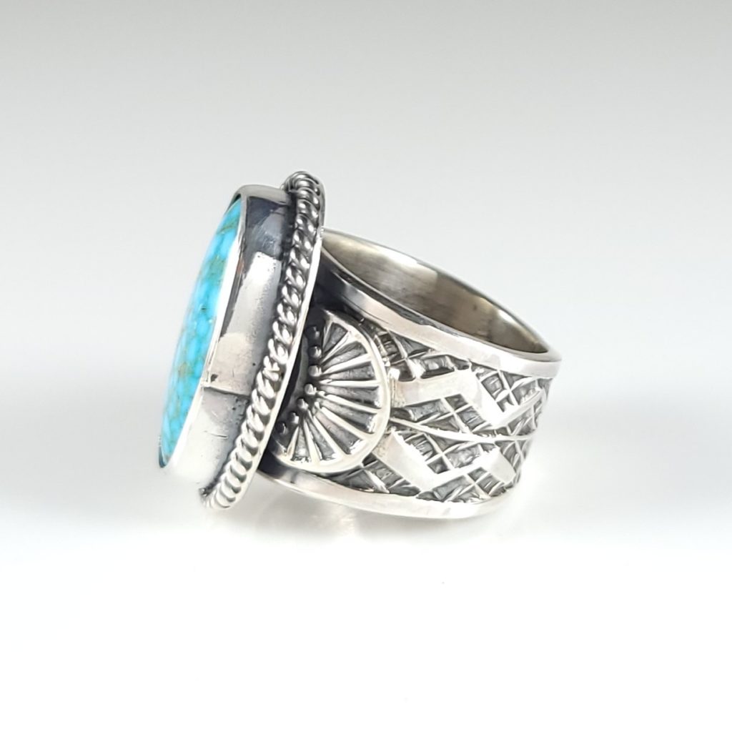 Sunshine Reeves Sterling Silver Navajo Ring Handmade Rare Kingman ...
