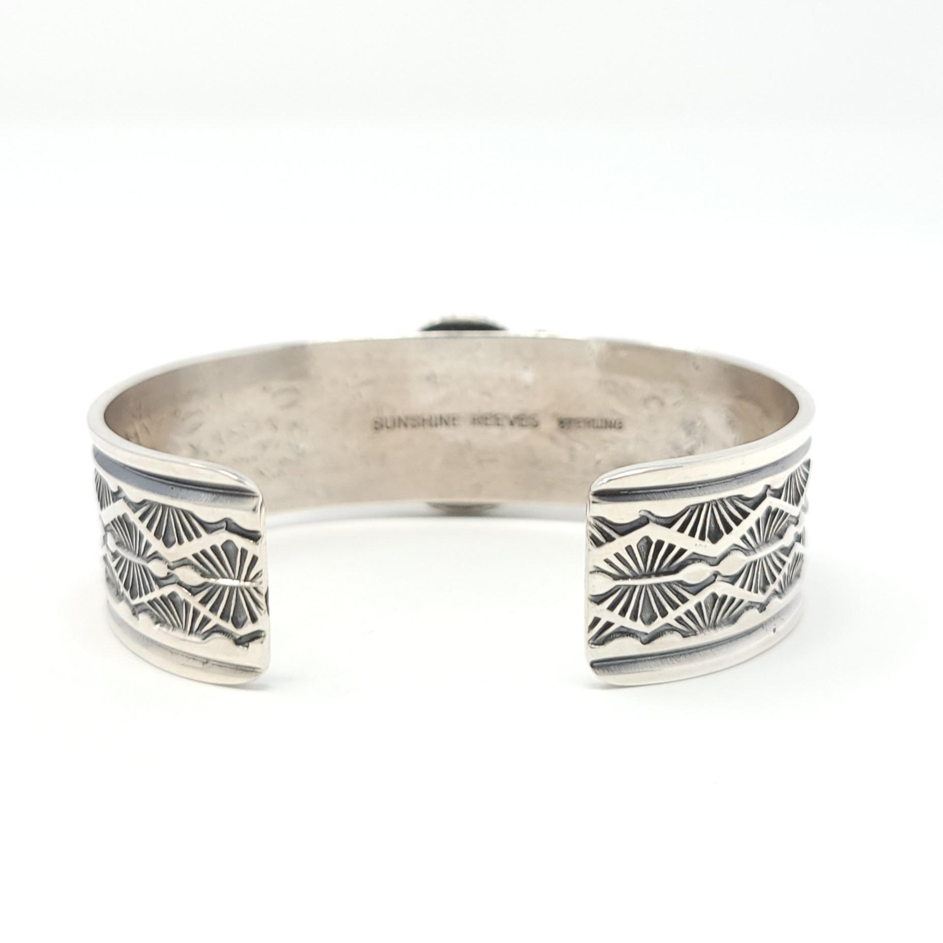 Sunshine Reeves Navajo Bracelet Sterling Silver Rare Gem Grade Hubei ...