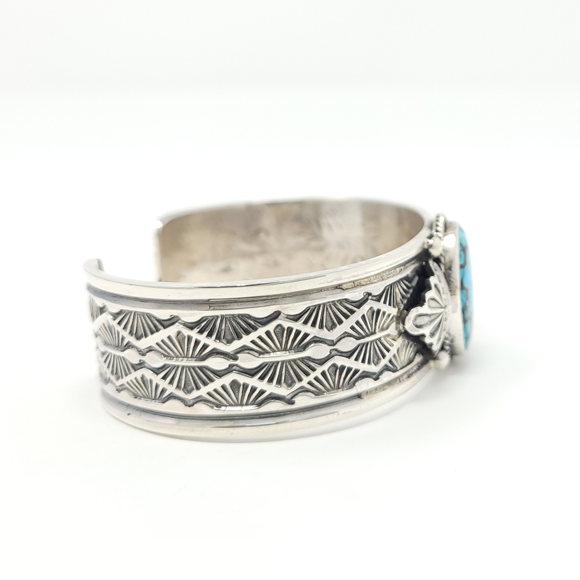 Sunshine Reeves Navajo Bracelet Sterling Silver Rare Gem Grade Hubei ...