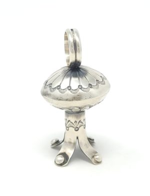 Delayne Reeves Navajo Squash Blossom Pendant Sterling Silver Handmade Design