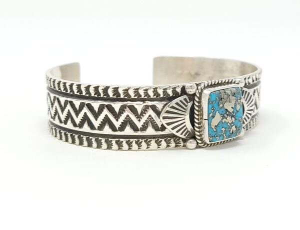 Donovan Cadman Navajo Sterling Silver Stacker Cuff Bracelet Persian ...